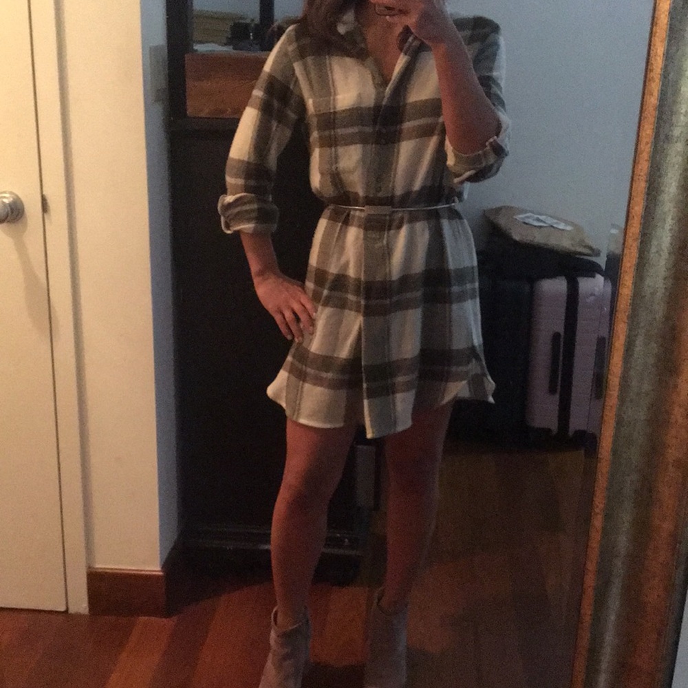 Plaid Flannel Dress